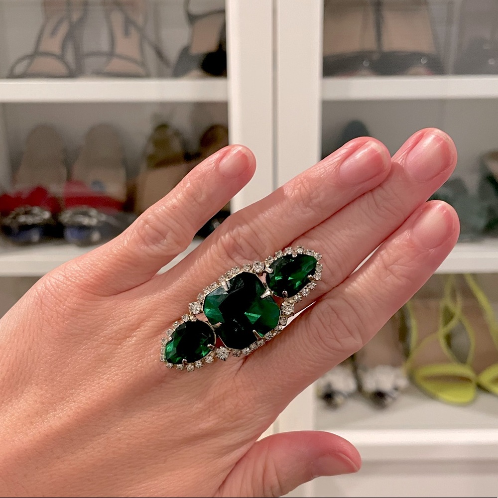 Vintage Emerald Cocktail Ring